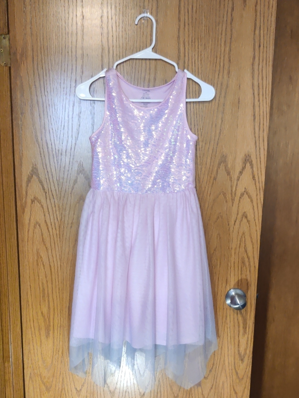 (โญ 5/20)George Pink Sequin Tulle Dress for Girls